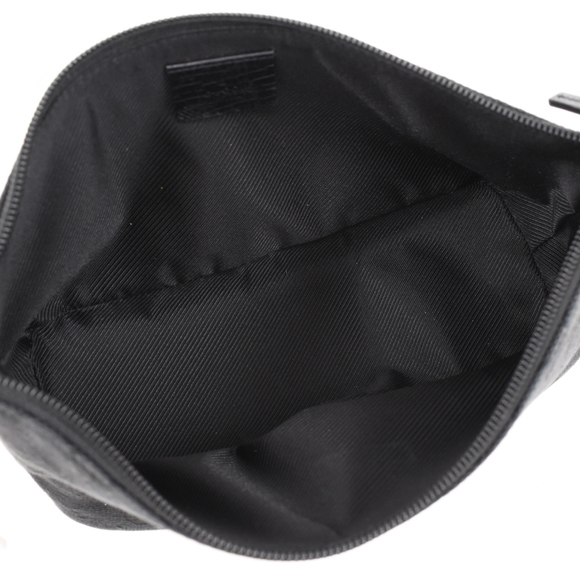 Gucci Accessory Pouch Mini Handbag GG Canvas Leather Black - Picture 8 of 9